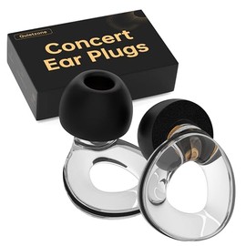 QuietZone Tapones para los oídos para conciertos, protección auditiva de alta fidelidad para fiestas, festivales, músicos y viajes. Tapones de silicon