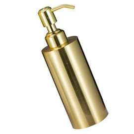 PACKOVE Stainless Steel Refillable Shampoo Dispenser Bottle Durable Hand Soap Pump for Liquid Soap Shower Gel Essential Oils for Home Hotel Use Stainless Steel Design