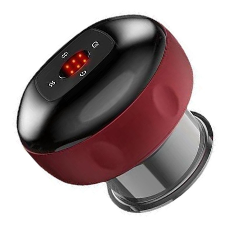 Smart Vacuum Cupping Cup Six Levels USB Charging Red Temperature