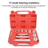 17pcs Small Bearing Extractor Bearing Pads Installation and Disassembly Tools