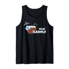 Koh Samui Cocktail at the Beach Coconut Vacation in Thailand Tank Top
