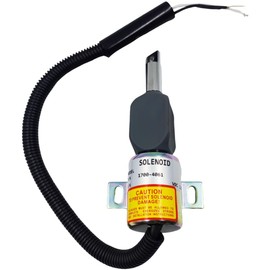 SPJIUQI 12V 1753ES Fuel Shutoff Solenoid Valve 1700-4069 1700-4061 for Woodward Takeuchi TL140 Isuzu 4JG1 Ingersoll Rand P185WIR XP185WIR XP375WCU Mustang MTL20 Gehl CTL70 54385992