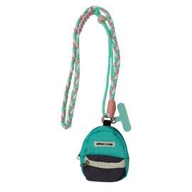 Clip and Go Strap for Phone with Mini Backpack Wallet Crossbody Phone Lanyard Adjustable Rope Neck Strap Keychains,Blue