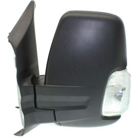 Replacement Driver Left Side Mirror Power Mirror and Heated with BLIS (Blind Spot Sensor) and Indicator Manual Folding Fit Ford Transit 150 250 350 from 2015 to Onward