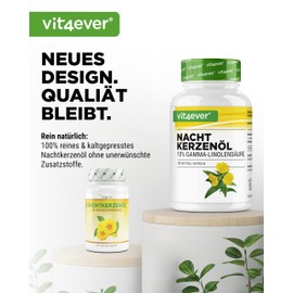 Evening Primrose Oil (100 Soft Gel Capsules 1000mg – 2000 9% GLA GLA Evening Primrose Oil – Evening Primrose – VIT4EVER