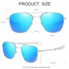 JOVAKIT Men's Polarized Aviator Sunglasses Retro Military Style Pilot Sun