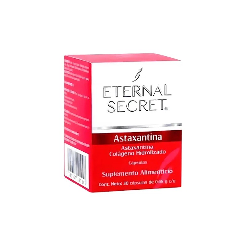 Colageno Hidrolizado 40200mg 30 Capsulas Astaxantina Al 10 Eternal Secret