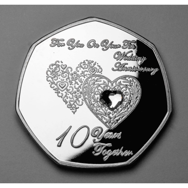 The Commemorative Coin Company On Your 10th Tin Wedding Anniversary