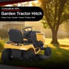 CROSSDESIGN Adjustable Pulling Hitch Compatible with Heavy Duty Garden Tractor
