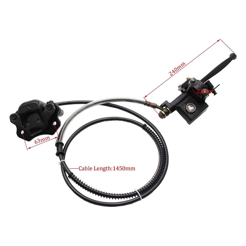 PRO BAT Rear Hydraulic Disc Brake System Caliper + Brake