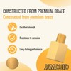 JSMOUID 1/2 Inch Male x 1/2'' Female NPT Brass Pipe