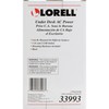 Lorell 33993 Under Desk AC Power, Black