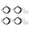 sourcing map 4 Pcs Adjustable Pipe Bracket Clamp, 2"(50mm) Wall