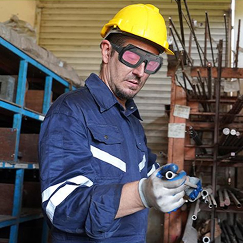 Welding Safety Glasses | Auto-dimming Welder Glasses,UV-resistant Adjustable Ventilated Face