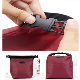 Lunch Bag for Meal Kids Men Women Work Lunch Basket Insulated Box Office Bag Waterproof for Boys Girls (Dark Red)