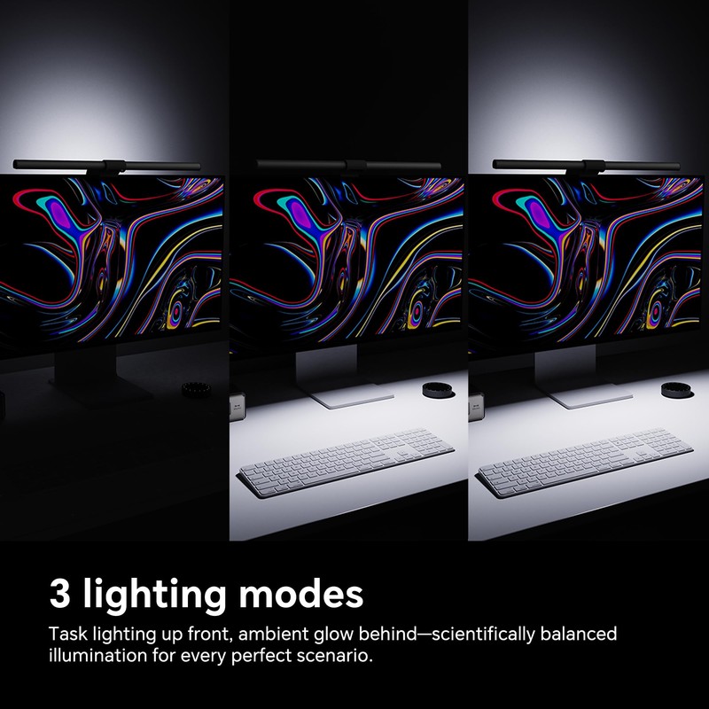 ELESENSE Gemini Ultra Monitor Light Bar, Computer Screen Monitor Light