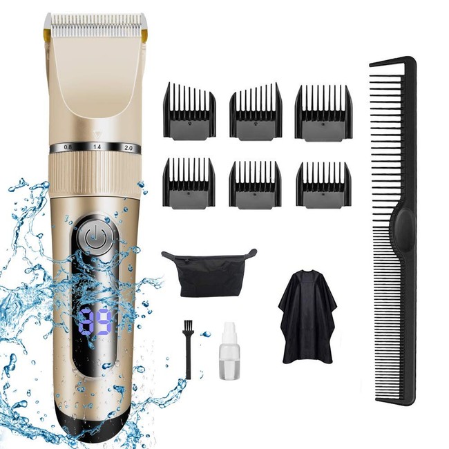 Hair Clippers for Men Professional WEEFEESTAR Cordless Hair Clippers Hair Cutting Kit with 6 Guide Combs Hair Clippers & Accessories