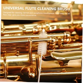 Kisangel 3pcs Flute Cleaning Brush Maintenance Tools for Flute Piccolo and Saxophone Durable Bristles Compact Design Easy Storage