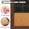 4 THOUGHT Chalkboard Calendar Corkboard Combo, 18" x 24" Bulletin