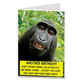 LimaLima Funny Birthday Card For Men & Women. Rude Don't Worry About Being Old Joke Perfect For Husband & Dad 50th 60th 70th