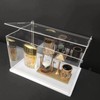 Clear Acrylic Display Case-Assemble, Top Cove Openable Door, Thickened Base,