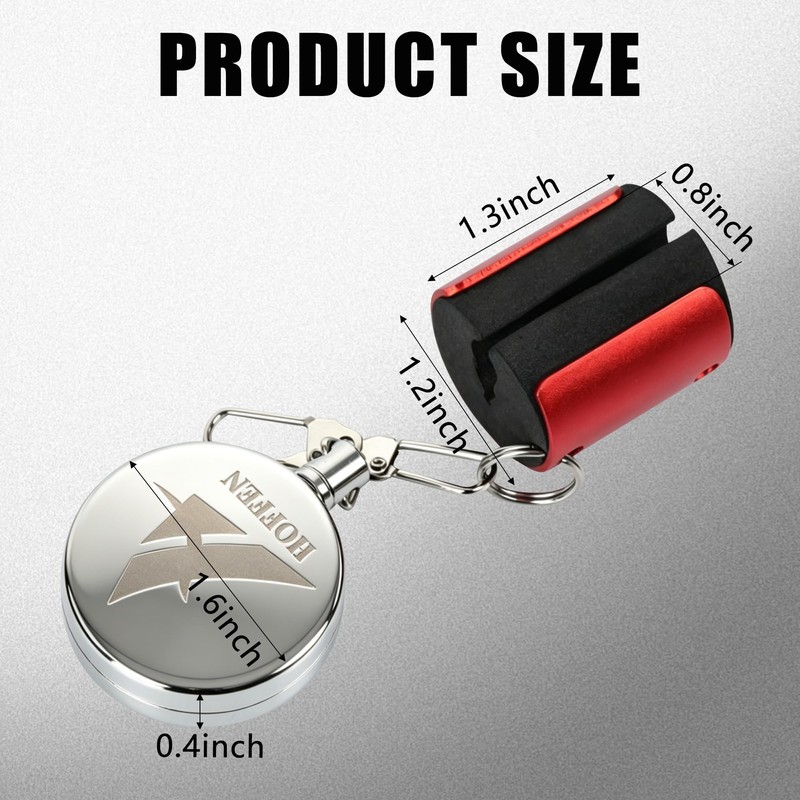 Rod Clip with Zinger (Single Red)