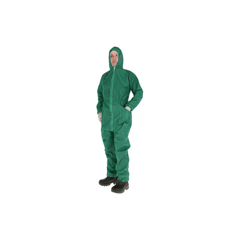 Polypropylene Disposable Overall Green Size XL