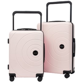 Travelers Club 20" Odyssey Luggage, Blush, 2PC Set