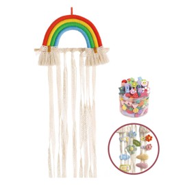 KGDUYC Hair Clips Storage for Girls, Bow Organiser Holder for Hair Bows, Decoration Rainbow Wall Decoration, Hair Clips, Hangers for Home Decoration