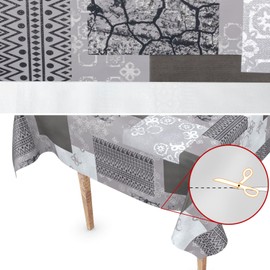 Emma Oilcloth Tablecloth Sold by the Metre Oilcloth Washable Tablecloth PVC Free 100 x 137 cm Cut Edge