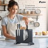 Fomidao Magnetic Knife Holder Block,Black Magnetic Knife Stand for Kitchen