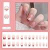 NIUANIUA Nail Tip, Short, Trapezoid, False Nails, Cute, Square Tip,