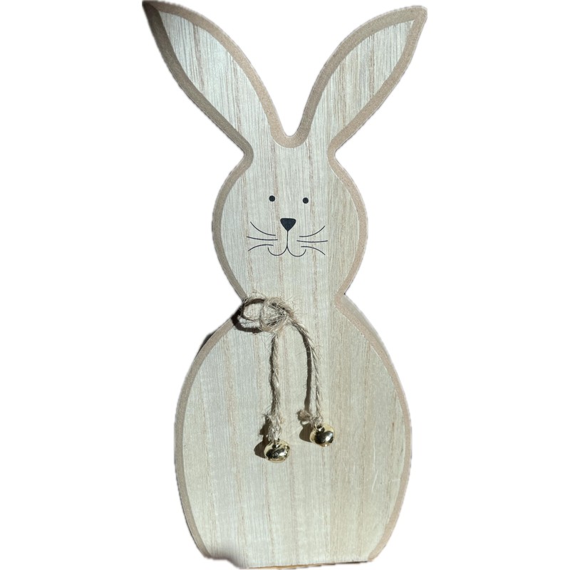 khevga khevga Decorative Easter Bunny Wooden Set of 2