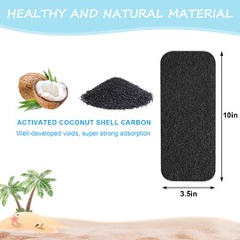 5 Pcs Ceiling Fan Filters-Unscented Coconut Carbon Fan Air Purifier Pads to Make Air Fresh-Strong Adhesive Ceiling Fan Filters for Common Household Contaminants