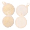 DOITOOL 4pcs Facial Exfoliator Scrubber Pads Soft Loofah Face Scrubber