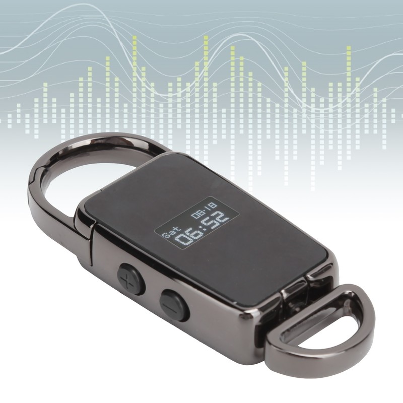 S23 Black Mini Key Ring Shape USB Flash Drive MP3