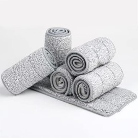 Mop Pads 32 inch Replacement 6 Pack mop Head Replacement Refills Washable Microfiber Pads Commercial Reusable Refill Fit for Most Flat Mop Frame