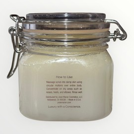 Josie Maran Argan Sugar Balm Body Scrub ALMOND WHIP 10 oz Glass New