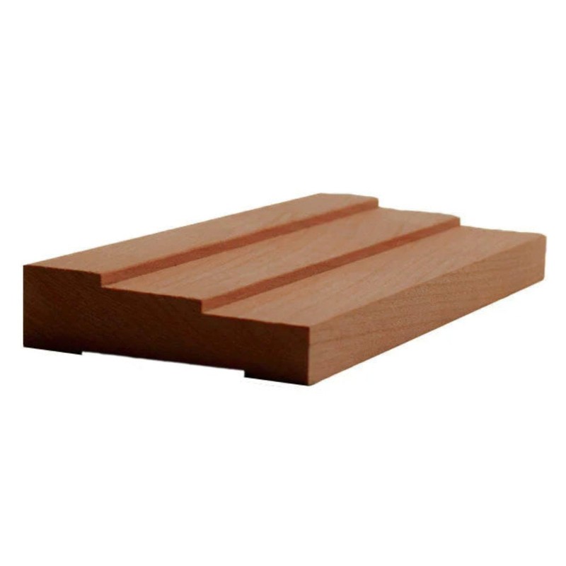 EWCA34 Contemporary 2-1/2" Wide x 3/4" Stepped Casing. Unfinished Trim,
