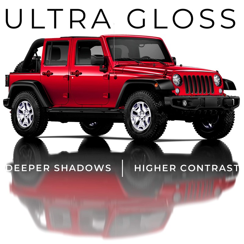 VViViD+ Ultra Gloss Metallic Candy Red Vinyl Car Wrap Premium