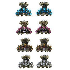 Set of 8 JCGY Mini Hair Claws Tiny 1.13" Metal Claw Clips LPW864175-1-8d2