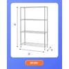 FDW 14" D×36" W×54" H Commercial Wire Shelving Unit Metal
