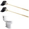 Hibbent 2 Pack Toilet Handle Replacement Compatible with TOTOTHU004-CP Trip