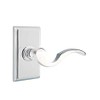 Emtek Passage Set, Rectangular Rosette, Cortina Lever, (Left Hand, Flat