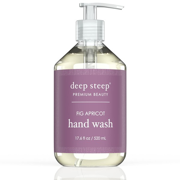 Deep Steep Argan Oil Liquid Hand Wash, Fig Apricot, 17.6 Fluid Ounce