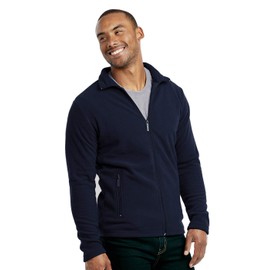 Men's Polar Fleece Zip Up Jacket (3XL, Navy)