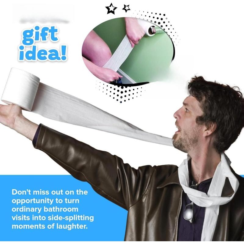 No Tear Prank Toilet Paper - Impossible to Rip Gag
