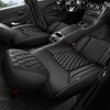 ZenRide Front Car Seat Covers 2PCS,3D Design Nappa Leather Waterproof