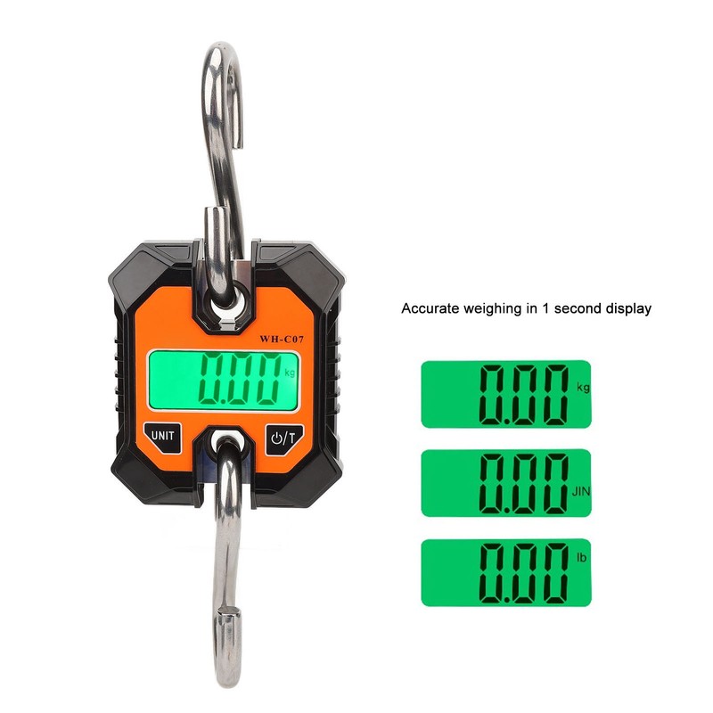 Digital Fishing Scale Multifunction 0.2kg to 100kg Portable Electronic Hook