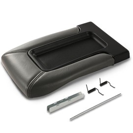 CNNELL Center Console Armrest Lid Kit Center Console Cover Gray Compatible with Chevy Silverado Suburban Tahoe Sierra Yukon 1999-2007 19127364 19127365 19127366
